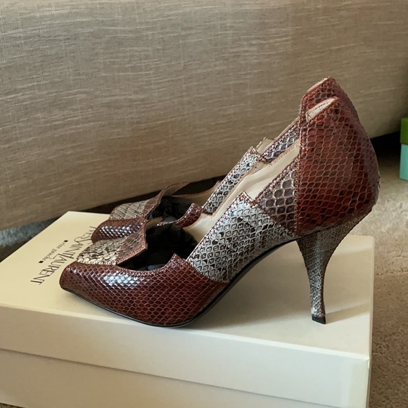 YSL brown open toe pumps 38.5 - Picture 2 of 4